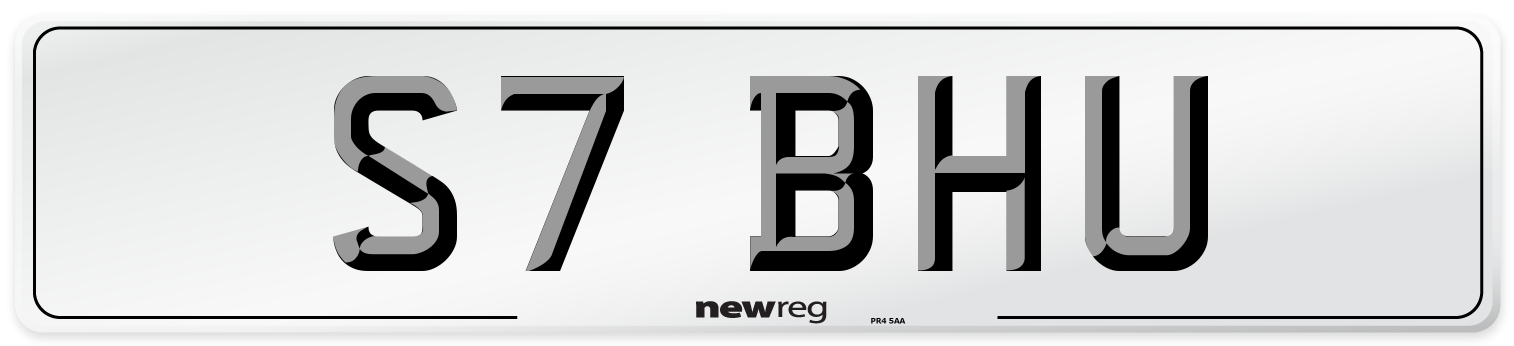 S7 BHU Number Plate from New Reg